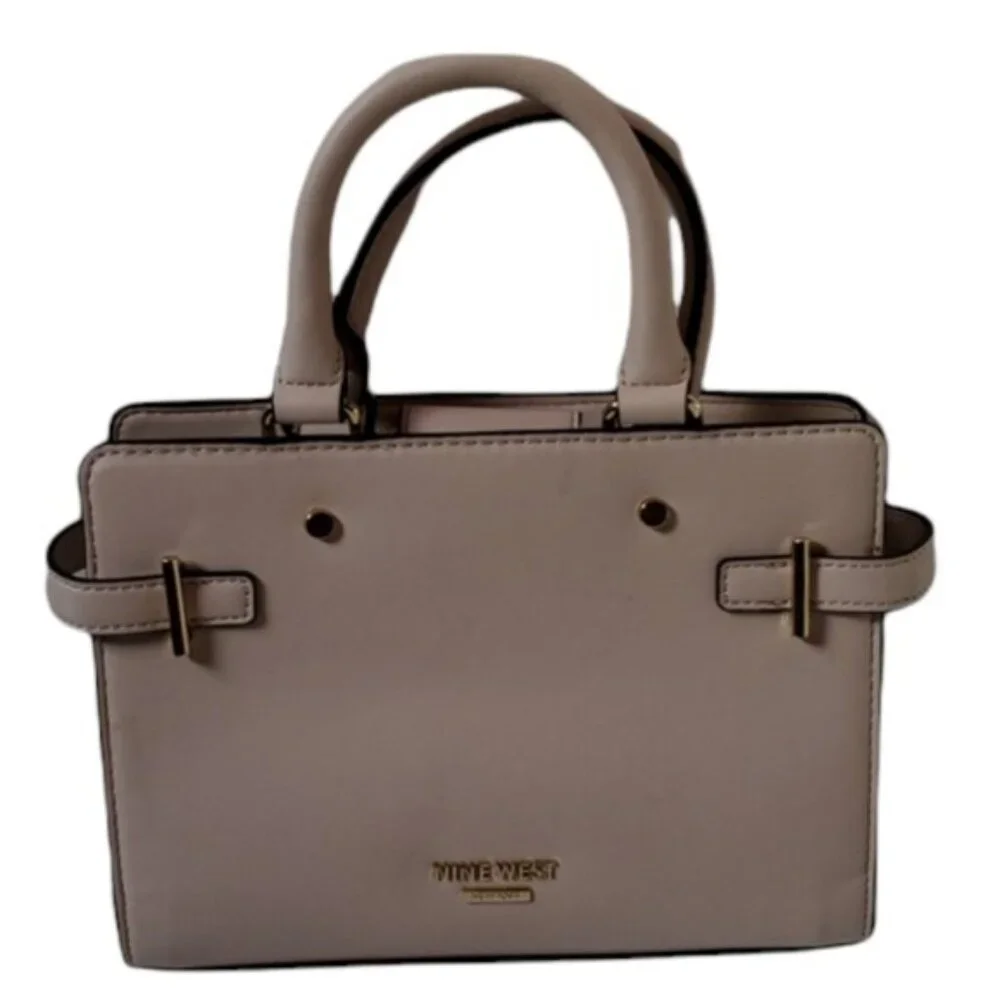 Pink Nine West Bag Block Satchel Vegan Leather Handbag Purse WOMEN'S WOMAN'S